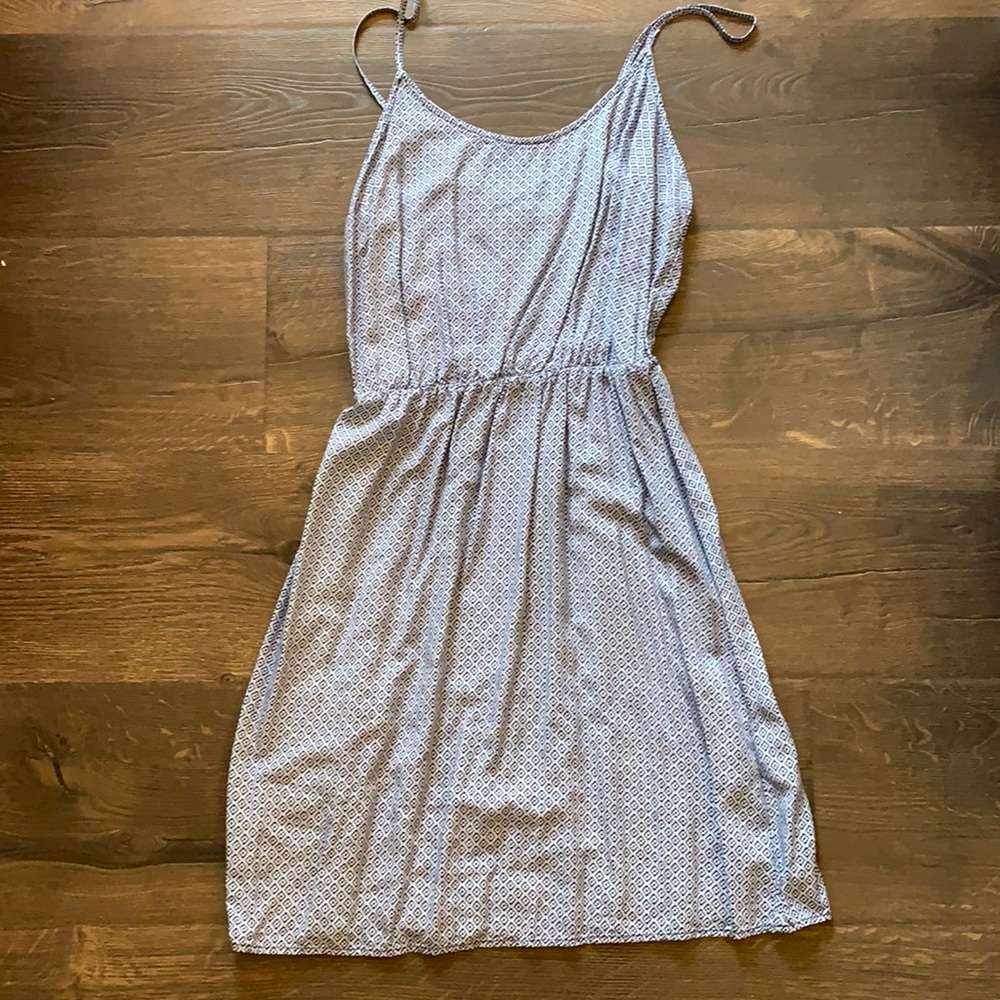 Blue print dress